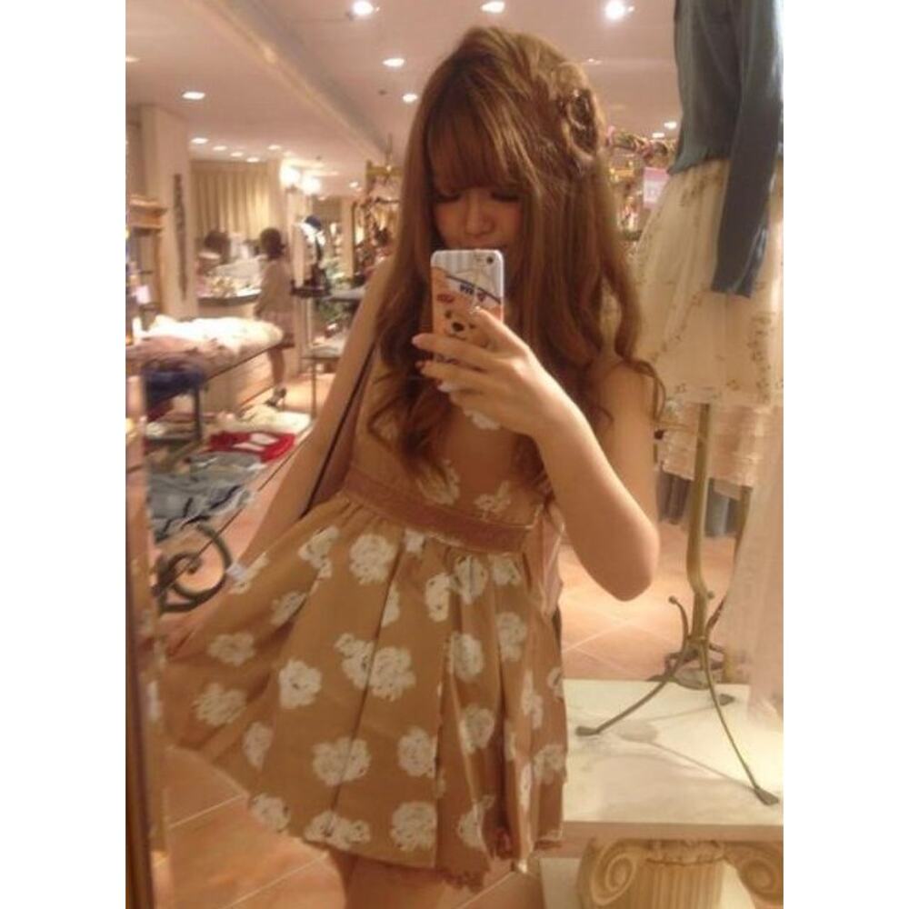 Liz Lisa Collared Floral Pink Dress Jfashion Gyaru Himekaji Coquette Autumn 2013 - Picture 5 of 16